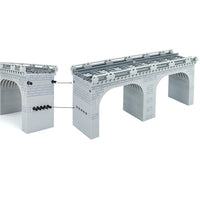 City Train Track Viaduct Railway MOC for Lego Kit Building Blocks Brick Sets DIY