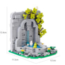 MOC Notice Board Bonfire Stove Medieval Town Street For LEGO Building Blocks Set