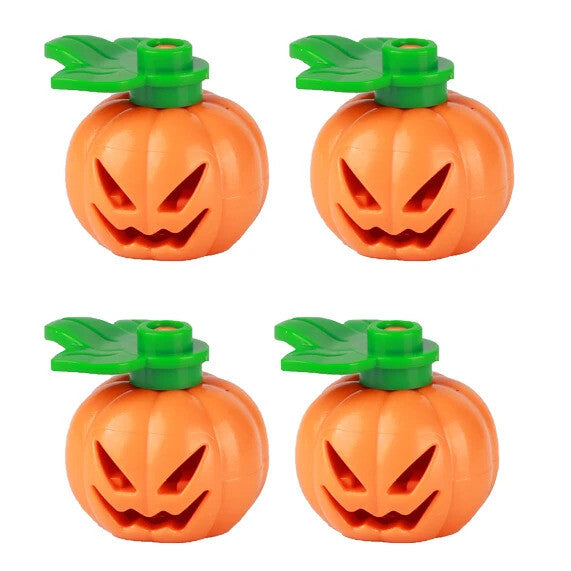 MOC Ghost Head Halloween Green Evil Spirits Pumpkin For LEGO Building Blocks Set