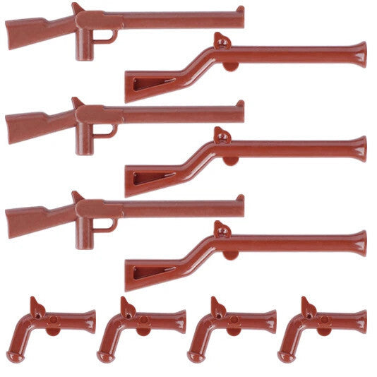 Military Soldier MOC WW2 Gun Arms 98K PPSH For LEGO Building Blocks Brick Toy