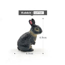 1pc Pig Cat Dog Rabbit Goat Sheep Duck Animal Miniature Art Toy Figure Doll