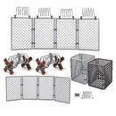 Military Base Barbed wire Fence Army Isolation Figures Building Blocks Toy DIY