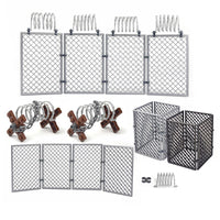 Military Base Barbed wire Fence Army Isolation Figures Building Blocks Toy DIY