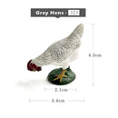1pc Simulation Chicken Duck Goose Figurine Animal Miniature Art Toy Figure Doll