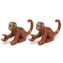 MOC Animal Monkey Ape Anglerfish Dragon Fish for LEGO Sets Building Block Set