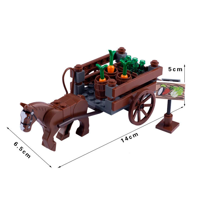 MOC Medieval Military Castle Siege Weapons War Army Knights For LEGO Building Blocks Set