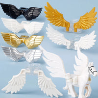 Angel Golden Wings Flying Horse Animals for Lego Building Blocks Brick Sets DIY