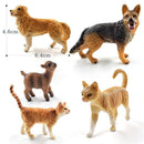 1pc Pig Cat Dog Rabbit Goat Sheep Duck Animal Miniature Art Toy Figure Doll