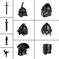 Medieval Military Castle Rider Knights Soldier For LEGO Building Block Brick Toy