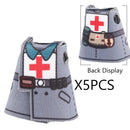 MOC WW2 Soviet Red Army Coat Soldier Clothes For LEGO Building Blocks Brick Toy