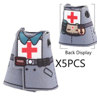 MOC WW2 Soviet Red Army Coat Soldier Clothes For LEGO Building Blocks Brick Toy