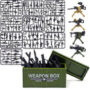 Military Weapon Gun Rifle Pistol Mortar SUV Motorcycle Building Blocks Toy DIY