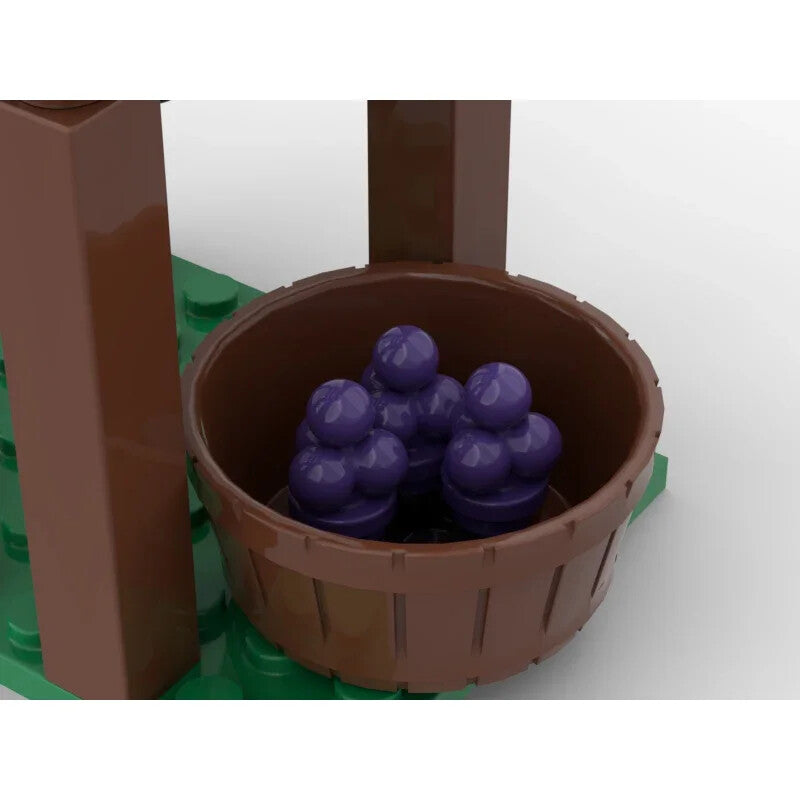 City Grape Trellis Parts for LEGO Kits Flower plant bricks Building Blocks DIY
