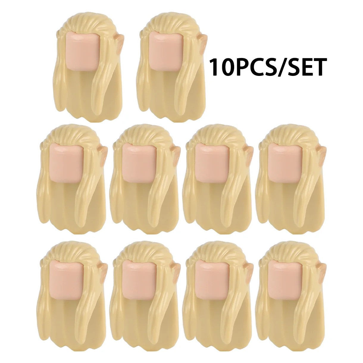 MOC Medieval Viking Helmet Cowboy Hat Elf Hair for LEGO Building Block Set