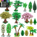 City Tree Green Bush Garden MOC Flower Grass for Lego Building Blocks Sets DIY
