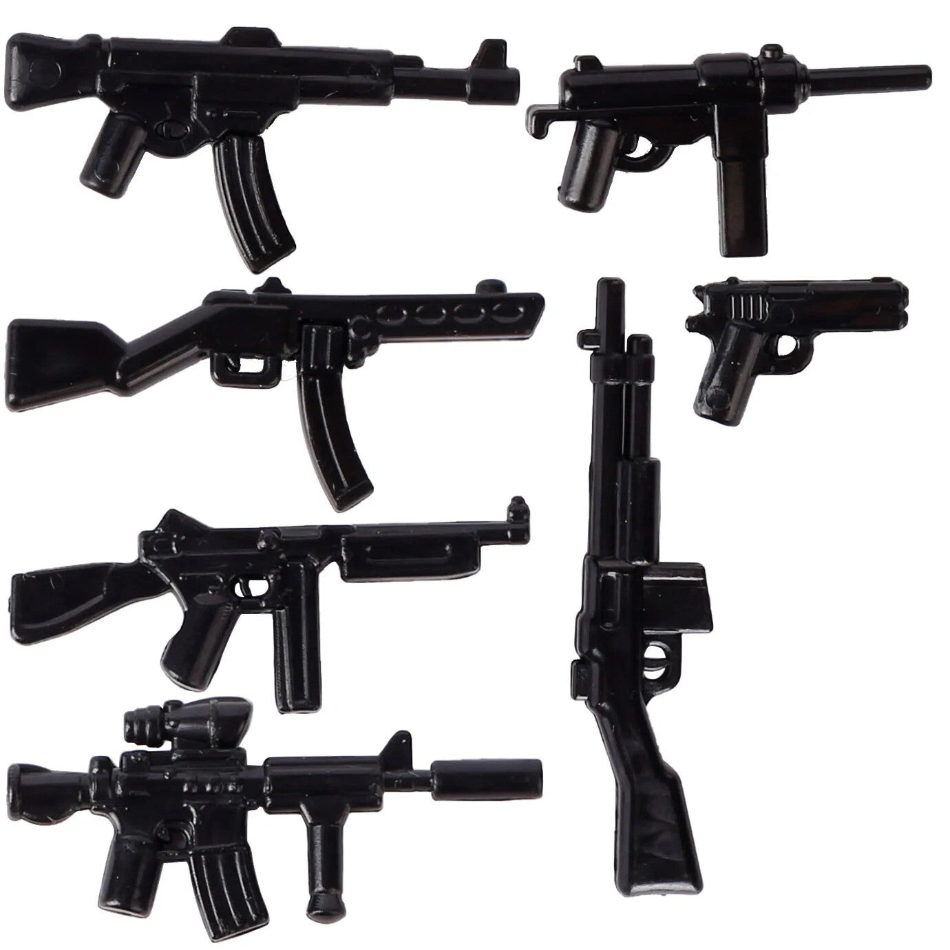 Military Soldier MOC WW2 Gun Arms 98K PPSH For LEGO Building Blocks Brick Toy