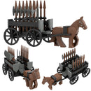 City Animals Ancient Egyptian Carriage Horse Wagon for LEGO Building Blocks Sets