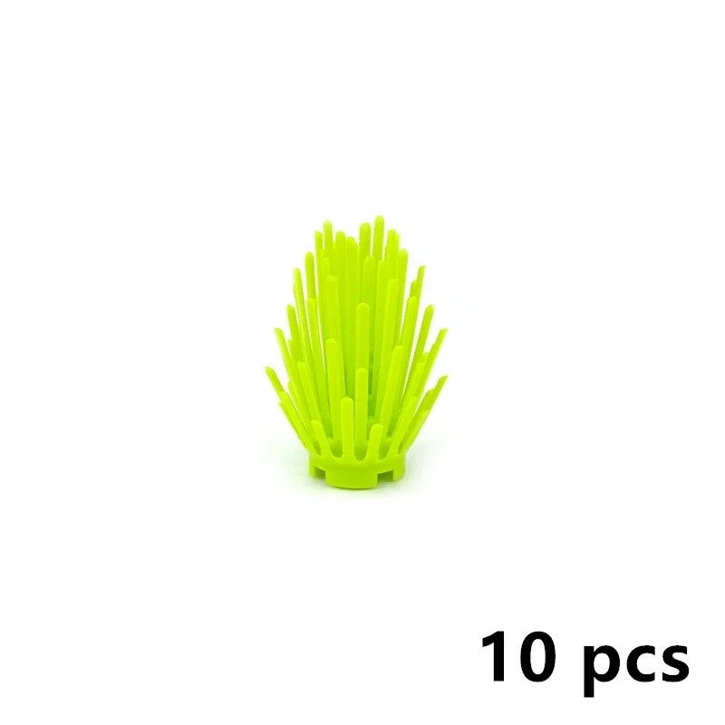 City Tree Green Bush Garden MOC Flower Grass for Lego Building Blocks Sets DIY