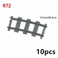 Train Rail Curve Fork Tracks R56 R72 R88  for Lego Kit Train Building Blocks Set