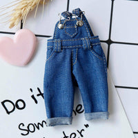 Clothes -  Overalls Strap Denim Trousers For 1:12 BJD doll OB Obitsu 11 Ymy Toy