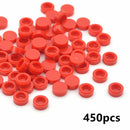 450pcs Round 1x1 Flat Studs 98138 for Lego MOC Building Blocks Brick Toy DIY