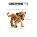 1pc Simulation mini Lion Tiger Lynx Animal Miniature Art Toy Figure Doll