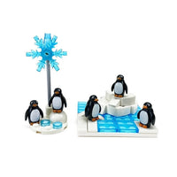 Penguin Glacier Icy Snow world City Animals Zoo for LEGO Building Blocks Set DIY