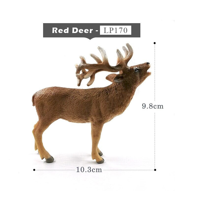 1pc Sika Deer Reindeer Elk Simulation Animal Miniature Art Toy Figure Doll DIY
