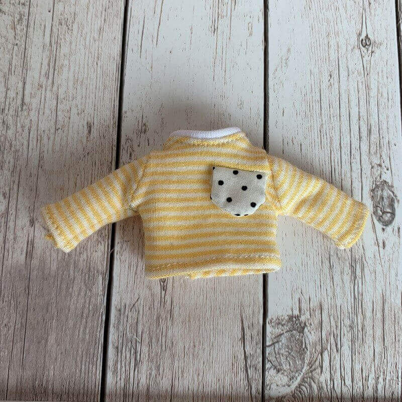 Clothes - Bear Long Sleeve Shirt For 1:12 BJD doll OB Obitsu 11 Ymy Toy