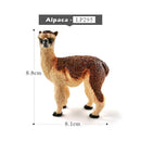 1pc Wolf Deer Leopard Alpaca Koala Antelope Animal Miniature Art Toy Figure Doll