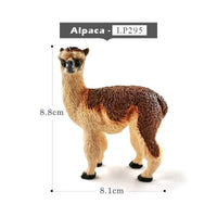 1pc Wolf Deer Leopard Alpaca Koala Antelope Animal Miniature Art Toy Figure Doll