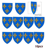 Medieval Military Knights Shields Middle Age For LEGO Building Blocks Brick Toy