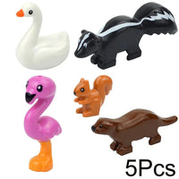 City Animals Cute Dog Sheep Chicken goat pig Cow for LEGO Building Blocks Sets