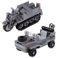 WW2 Military Tank Army Soldier Vehicle Car For LEGO Building Blocks Brick Toy