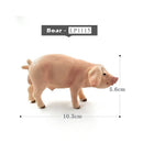 1pc Pig Cat Dog Rabbit Goat Sheep Duck Animal Miniature Art Toy Figure Doll