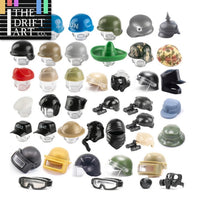 10pcs Military Soldier Trooper Helmet Hat Mask For LEGO Building Block Brick Toy