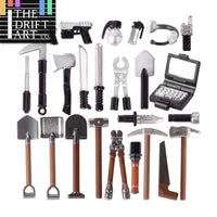 Military SWAT Weapon Shovel Arms Farm Tools Soldier Army Building Blocks Toy DIY