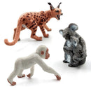 1pc Okapi Sheep Deer Crocodile Lynx Koala Animal Miniature Art Toy Figure Doll
