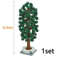 City Tree Green Bush Garden MOC Flower Grass for Lego Building Blocks Sets DIY