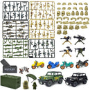 Military Weapon Gun Rifle Pistol Mortar SUV Motorcycle Building Blocks Toy DIY