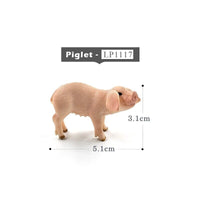 1pc Pig Cat Dog Rabbit Goat Sheep Duck Animal Miniature Art Toy Figure Doll