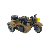 Military Weapon WW2 Green Gas Mask German Army Soldiers Building Blocks Toy DIY