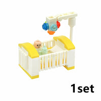 City Baby Stroller Furniture Baby Carriage for Lego Building Blocks Sets DIY