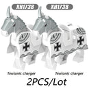 City Animals Medeival Military Knights Horse Warhorse Eagle for LEGO Building Blocks Sets