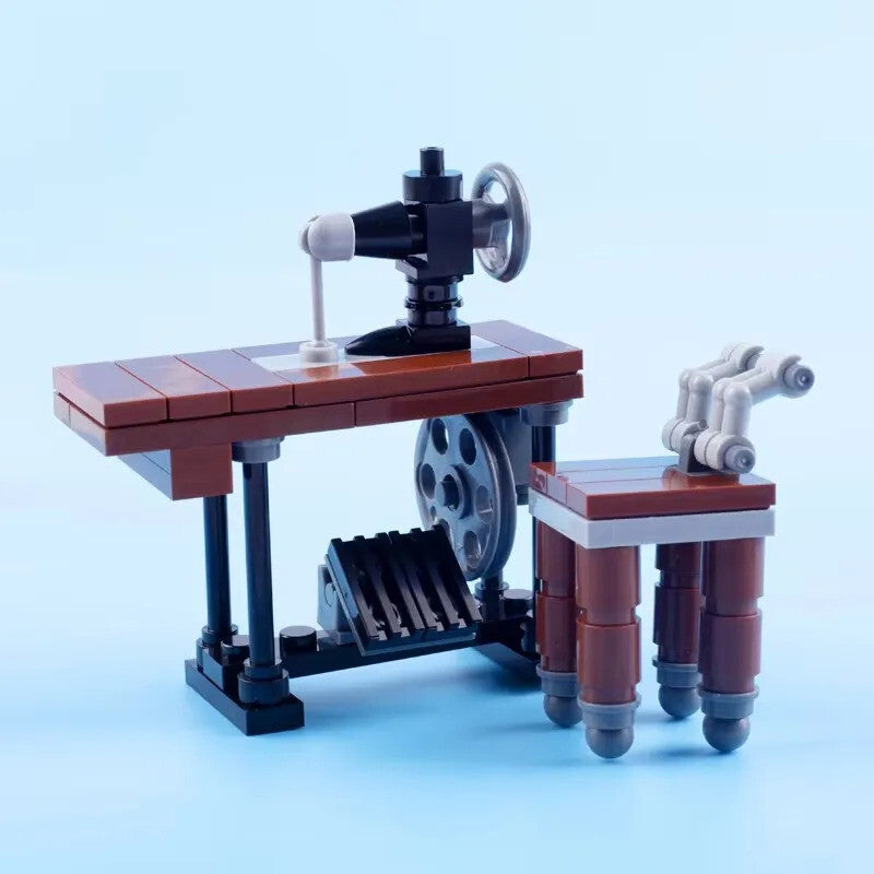 MOC City House Furniture Piano TV Sofa Parts for Lego Sets Building Blocks Set