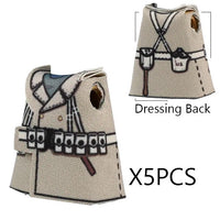 MOC WW2 Soviet Red Army Coat Soldier Clothes For LEGO Building Blocks Brick Toy