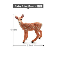 1pc Okapi Sheep Deer Crocodile Lynx Koala Animal Miniature Art Toy Figure Doll
