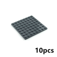 Building Blocks Dots base plates & Pillars DIY - 8x8 10pcs - 8 Colors