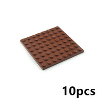 Building Blocks Dots base plates & Pillars DIY - 8x8 10pcs - 8 Colors