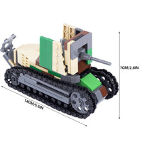 WW2 Military Tank Army Soldier Vehicle Car For LEGO Building Blocks Brick Toy